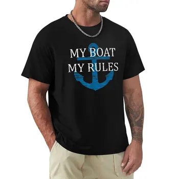 Mano VALTIS Mano TAISYKLIŲ | Juokingas Kapitonas - Laivybos T-Shirt negabaritinių marškinėliai black t marškinėliai t shirt mens